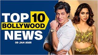 Top 10 Bollywood News | 9th January 2025 | Shah Rukh Khan | Sharvari #bollywood #bollywoodnews