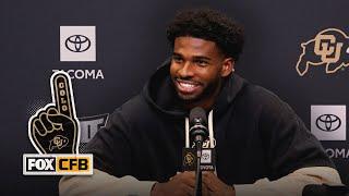 Postgame Interview: Shedeur Sanders on Colorado's win vs. Utah, talks Travis Hunter in Heisman race