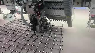 Richpeace Embroidery Machine with Double Beads Device Running in Customer's Factory