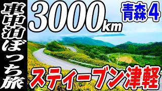 【3000km車中泊ぼっち旅】津軽半島は快走ルート天国だった！北東北3県（岩手・秋田・青森）道の駅全部巡る旅！10日目青森4