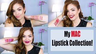 My MAC  Lipstick Collection  |  Lip Swatches!