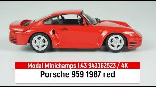 Model Minichamps 1:43 943062523 Porsche 959 1987 red / 4K