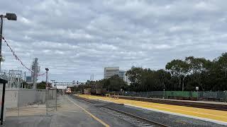 JPBX 908 Leads A SB Caltrain Into South San Fransisco Station