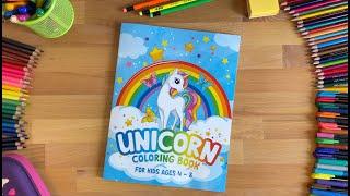 Unicorn Coloring Book: Fun Activity Colouring Book For Kids Ages 4 - 8 | Children Cute Notebook