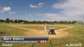 Marc Babicz (Rhino North) vs Lockport Vipers 6-26-2016 (ShortRangeMissile) (Double)