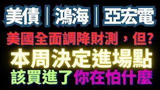 關鍵點已經出現，進場就是本周。公開我的進場策略沒輸過的神話｜台積電｜鴻海｜亞宏電｜APPLE｜CAVA｜美債｜道瓊指數｜費城半導體｜標普500