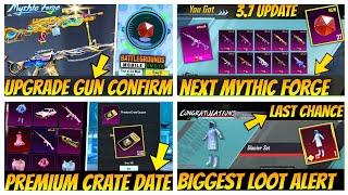 SECRET | FREE UPGRADE SKIN IN NEXT MYTHIC FORGE | PREMIUM CRATE RELEASE DATE | A12 BONUS PASS LEAKS