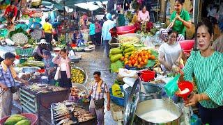 Psar Deum Apel Vs Boeng Trabek Market - Cambodian Routine Market Food In The City