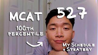 How to score a Top Score on the MCAT (100th Percentile) | My Study Plan, Schedule & Strategy