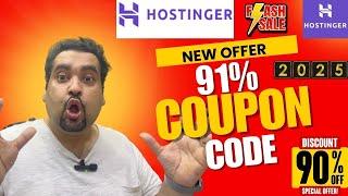 Hostinger Hosting Discount 2025 - 91% Hostinger Coupon Code Discount