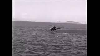 US Navy HO3S-1 helicopter rescue demonstration