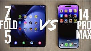 Samsung Galaxy Z Fold 5 vs iPhone 14 Pro Max | SPEED TEST 