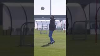 Xavi shows off skills in training…