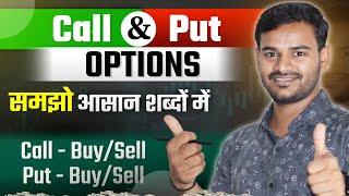 Call and Put Options Explained in Hindi | Basic Option Trading for Beginners #sharemarket