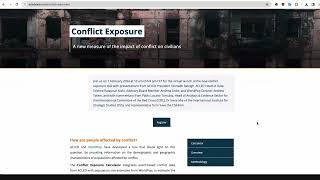 ACLED/WorldPop Conflict Exposure Calculator demonstration