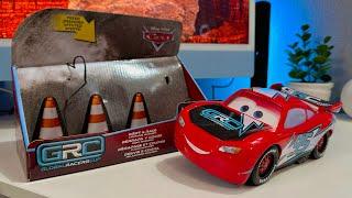 Disney Cars Drift & Race GRC Lightning McQueen Stunt Car Unboxing & Review — No Lights Or Sounds?