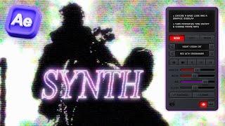 How to create DIGITAL CRT SYNTH effect w/ this NEW PLUG-IN! (after effects)