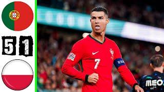 Portugal vs Poland 5-1 All Goals & Highlights | Ronaldo Goal | Portugal x Polônia