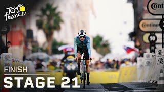 Highlights: 2024 Tour de France, Stage 21 time trial finish | Cycling on NBC Sports