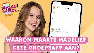 EEN KIJKJE IN DE TELEFOON VAN MADELIEF | PHONE CHECK! | TinaTV