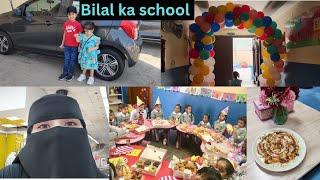 finally Bilal ka school  dhoond lia #pakistanivloggerinsaudiarabia #firstdayofschool