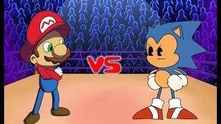 Mario vs Sonic - Cartoon Rap Battles