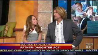 Miley and Billy Ray Cyrus interview on Good Morning America 2006 june 20.