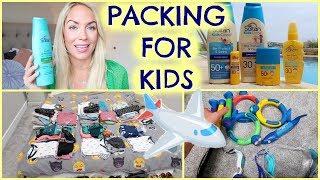 HOW I PACK FOR 3 KIDS |  AD |  PACKING FOR KIDS  | EMILY NORRIS