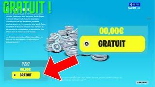 COMMENT AVOIR 13 500 V-BUCKS GRATUIT  !!! EN SEULEMENT 2 MINUTE