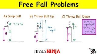 Free Fall Problems