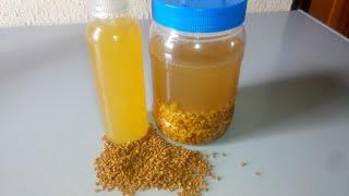 How to make Fenugreek water for faster Hair growth - Stop hair fall