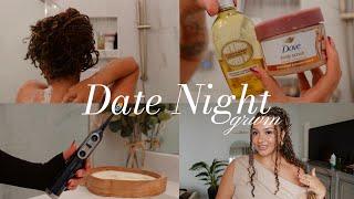 FULL DATE NIGHT GRWM| sweet & flirty smelling hygiene routine + soft makeup beat + outfit & more