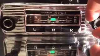 Chromelondon.com BECKER AVUS VINTAGE CLASSIC CHROME CAR RADIO WITH FULL MP3 CONNECTIVITY