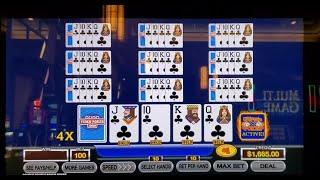 SUPER High Limit $100 a pull Ultimate X video poker Multiple Jackpots with multipliers Dont Miss it