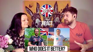 BRITS REACT | America VS Britain - Who Does It Best? | BLIND REACTION