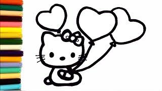 How to Draw Hello Kitty| Hello Kitty Easy Draw | Hello Kitty Art for Kids | for Kids | QOSHAQAN