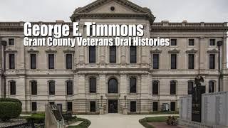 George E. Timmons oral history, 2003-05-11