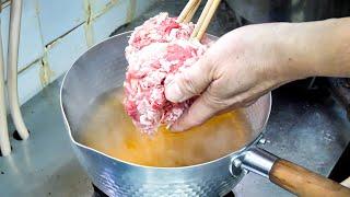 一杯であり得ない肉量？！誰もが虜になってしまう大阪だし文化の最高傑作「肉吸い」Osaka’s soul food Osaka Gourmet “Niku Sui“