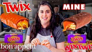 Pastry Chef Attempts to Make Gourmet Twix | Gourmet Makes | Bon Appétit