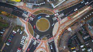 UK's second Dutch roundabout opened without chaos despite fears of confusion | SWNS