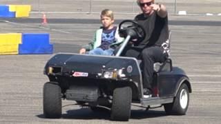 Erik at Jim Hall Kart Racing Class