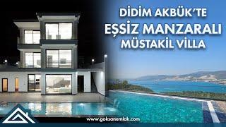 771 - Didim Akbük'te Satılık Eşsiz Deniz Manzarasına Sahip Müstakil Villa