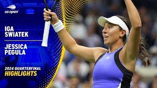 Iga Swiatek vs. Jessica Pegula Highlights | 2024 US Open Quarterfinal