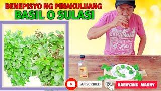 Pinakuluang dahon ng Basil o Sulasi