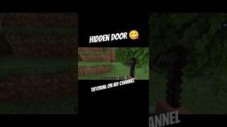 Hidden door Minecraft #fyp #minecrafthacks #minecraftshorts