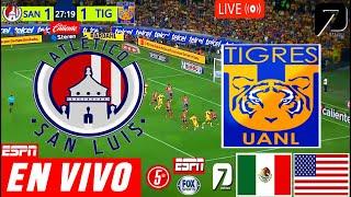 San Luis vs. Tigres En Vivo, donde ver, a que hora juega, SAN LUIS VS TIGRES PARTIDO 4TOS FINAL HOY