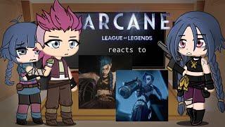 Past Arcane reacts to the Future ||Jinx|| Gacha ||1/?