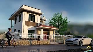 Most Beautiful 1.5 Storey Home Desin 4BHK HOME