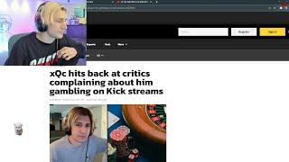 xQc reacts to Dexerto News just making up stuff about him