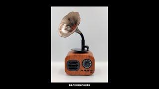 Retro Wooden Wireless Gramophone Radio Bluetooth Potable radio Speaker In Bangladesh